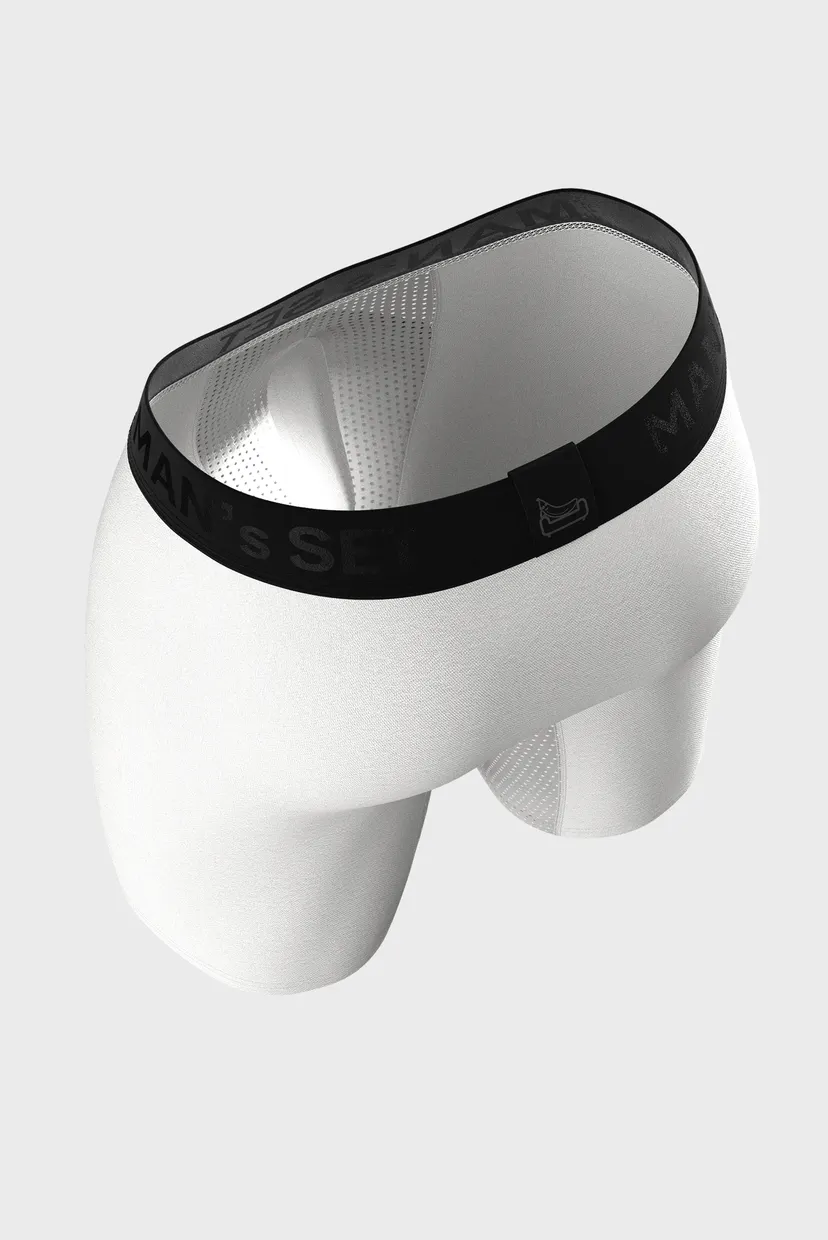 Мужские белые трусы с сеткой Anatomic Long 2.0 Light, Black Series 3