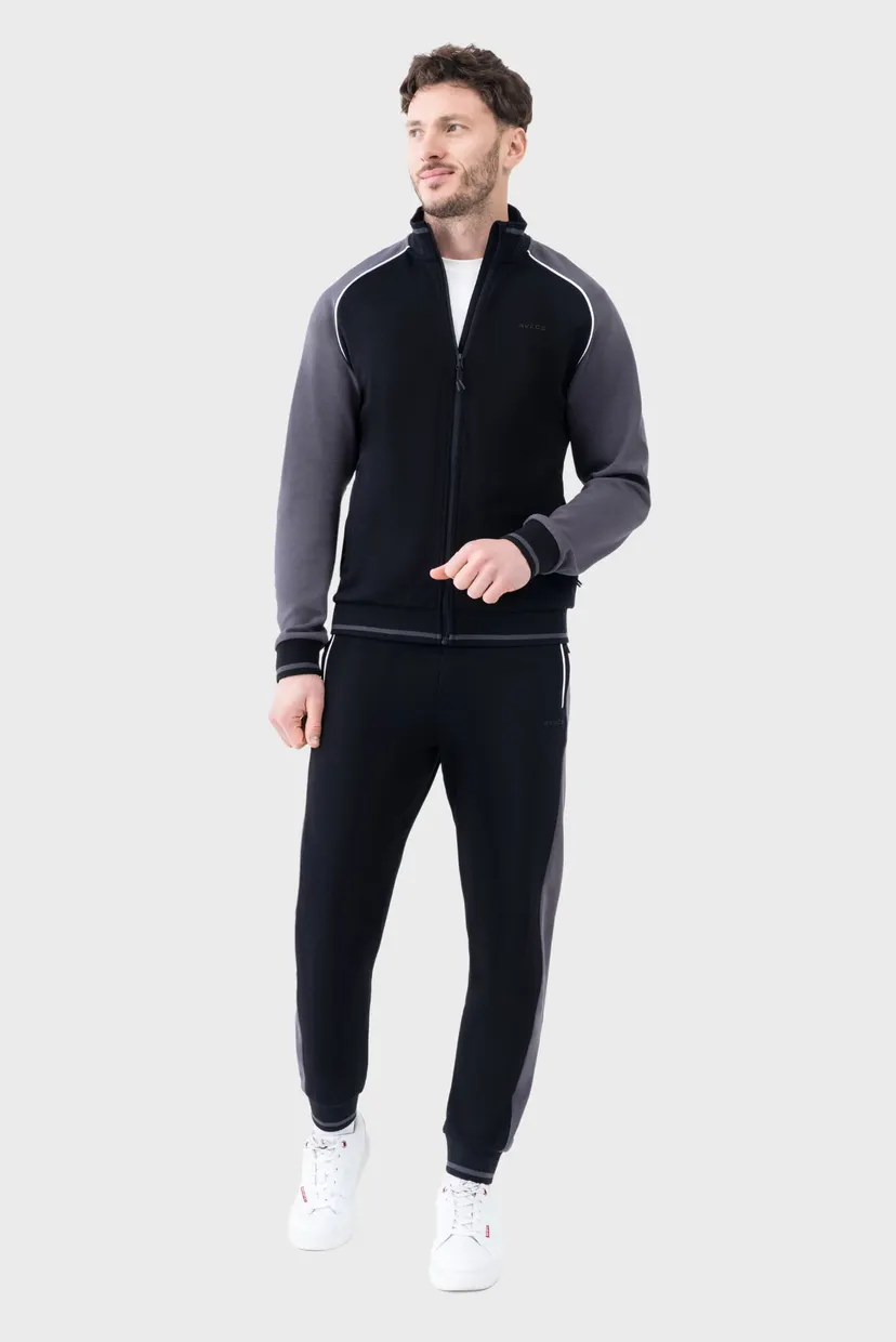Мужской черный Спортивный костюм (кофта, брюки) Tracksuit 3
