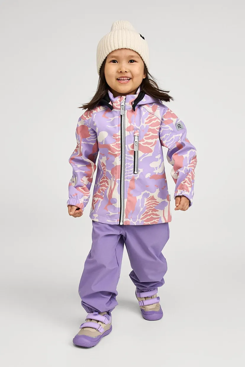 Детская сиреневая куртка Softshell Vantti 5