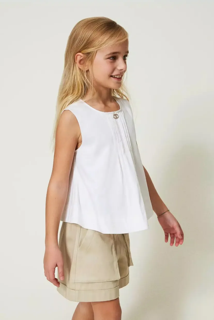 Дитяча біла блуза TWINSET Girl 3