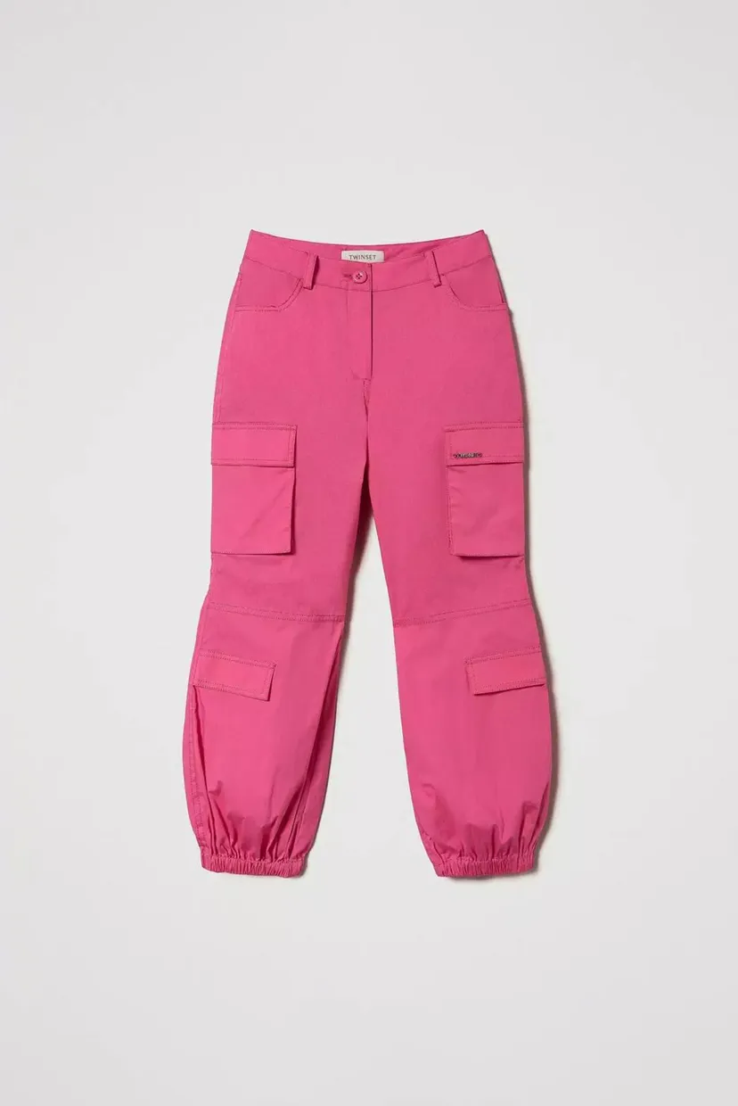 Детские розовые брюки TWINSET Girl 3