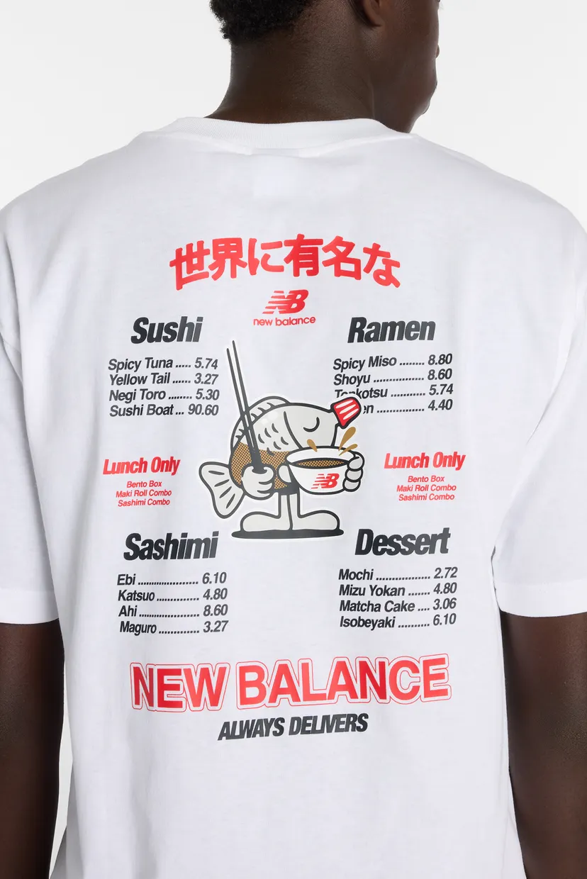 Мужская белая футболка Ramen 6