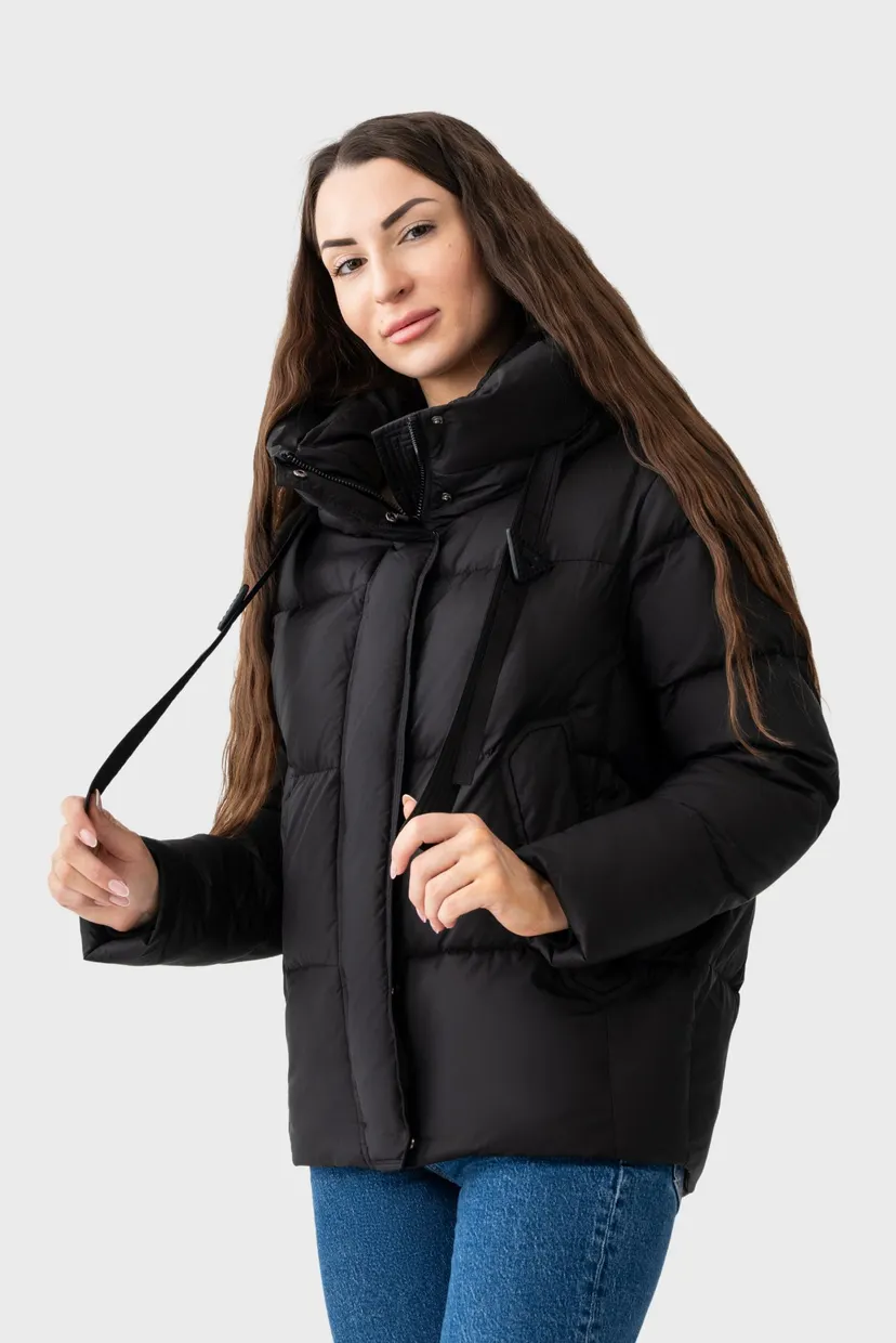 Жiноча чорна куртка Jacket 4