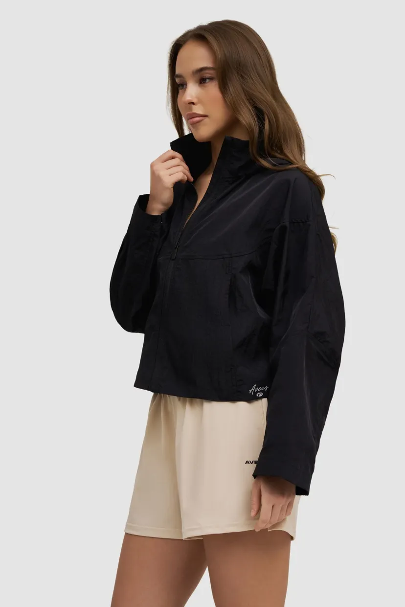 Женская черная ветровка windbreaker 5