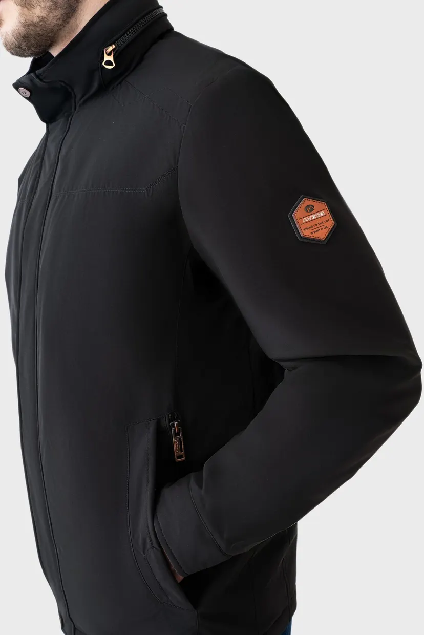 Мужская чёрная куртка jacket 7