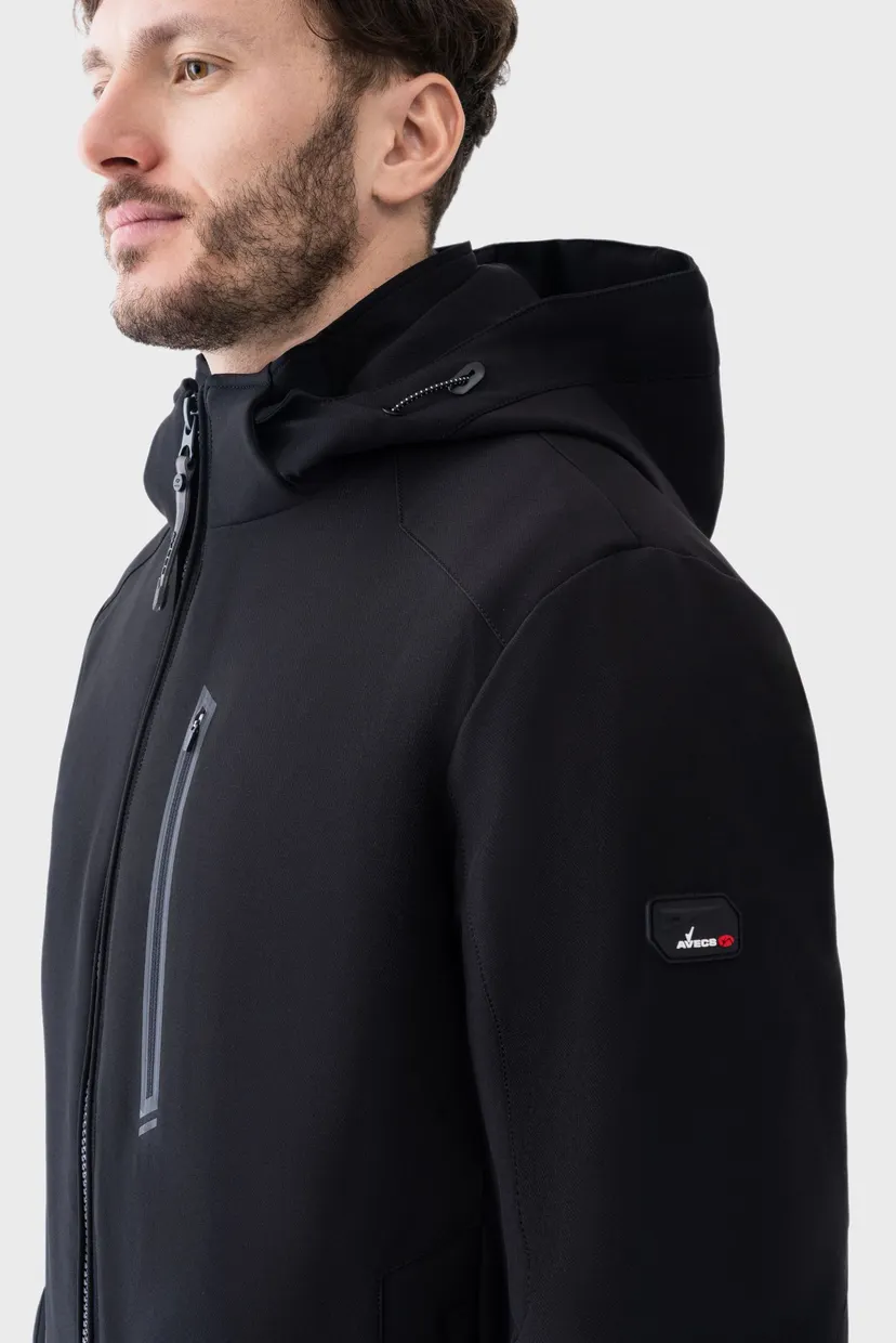 Мужская черная куртка  jacket 10