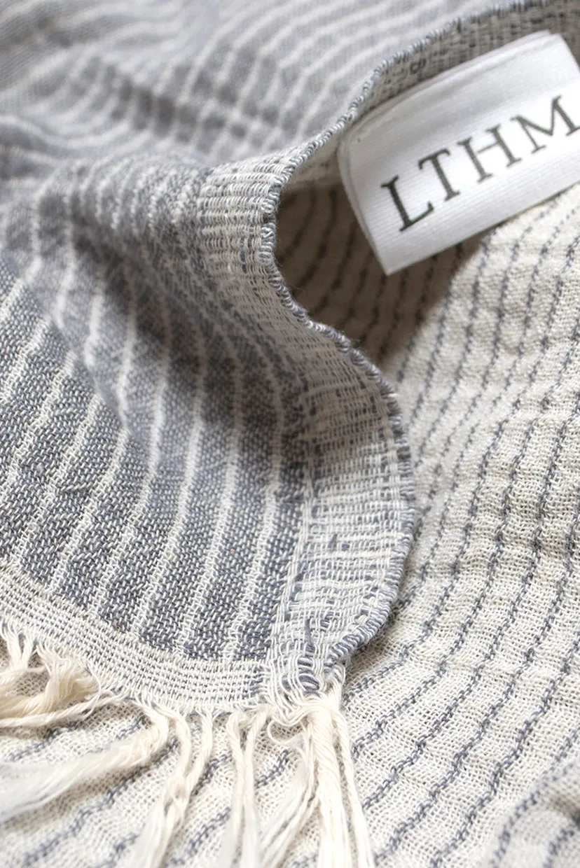 Покривало - Premium Stripe антрацит 190X225 4