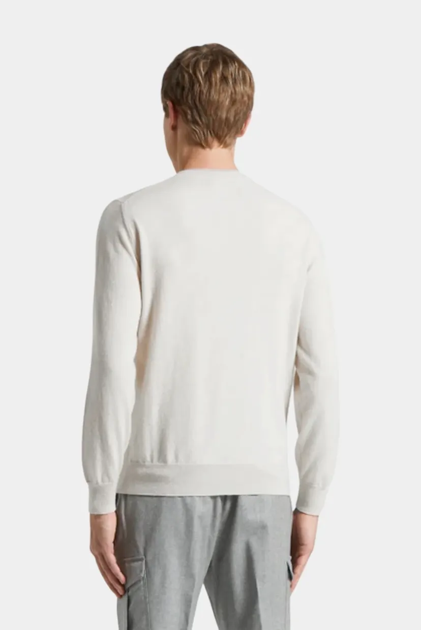 Мужской белый свитер 3