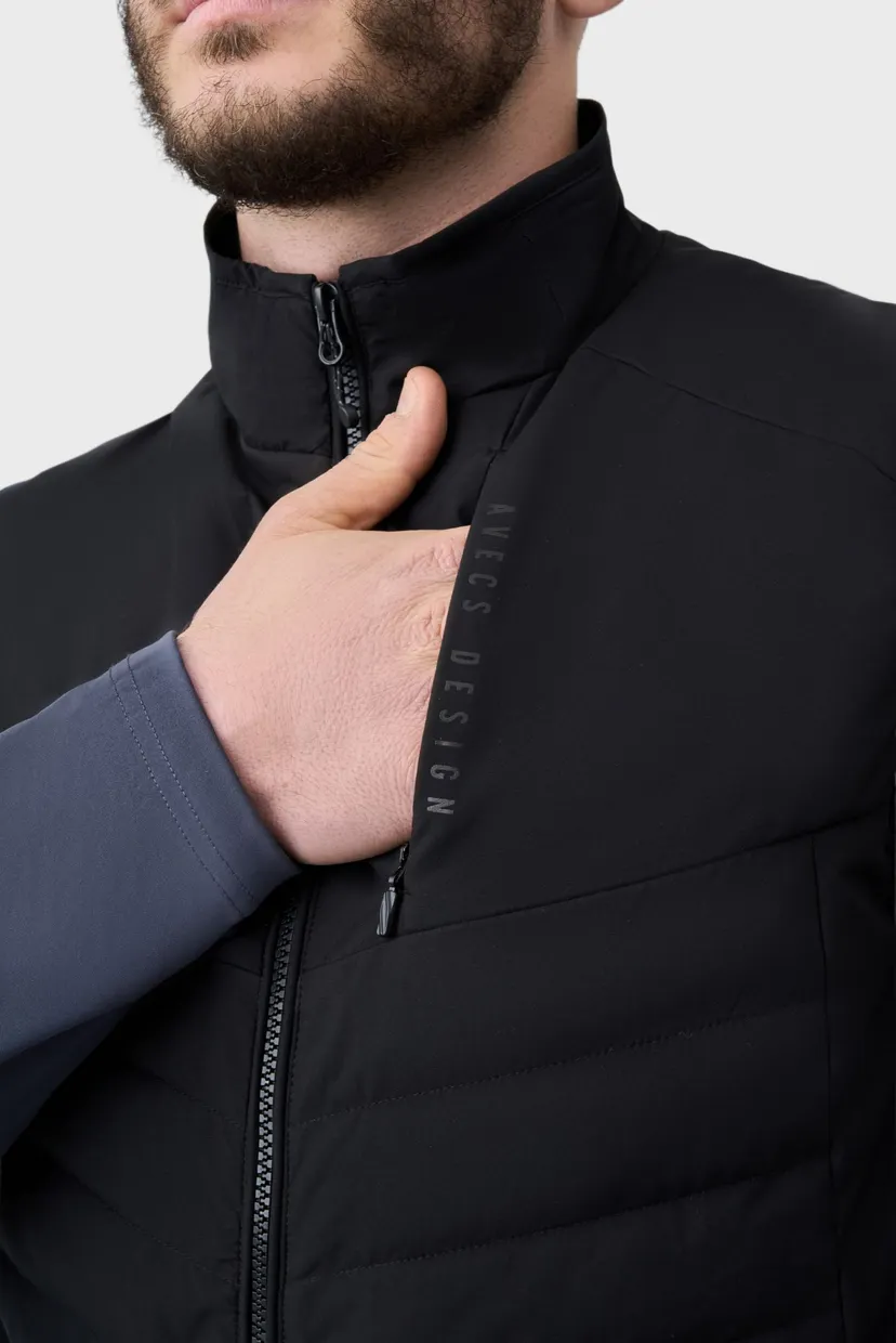 Мужской черный жилет vest 7