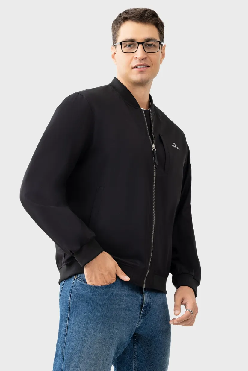 Чоловiча чорна Вітровка Windbreaker 5