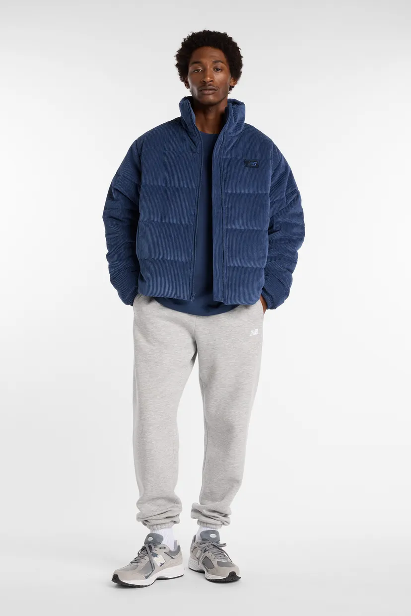 Мужская синяя вельветовая куртка Corduroy Puffer New Balance
