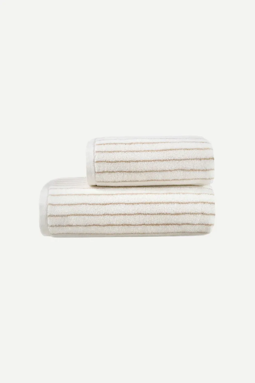 Рушник Готель Premium - Microcotton Stripe Ecru-Kahve 90X150 550 г/м² 8