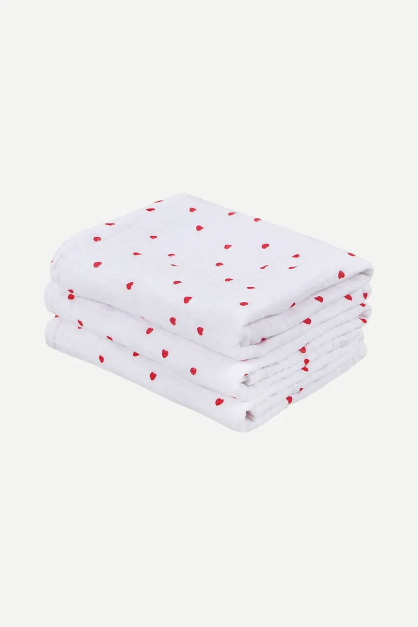 Рушник - Molly Heart muslin light 90X150 7