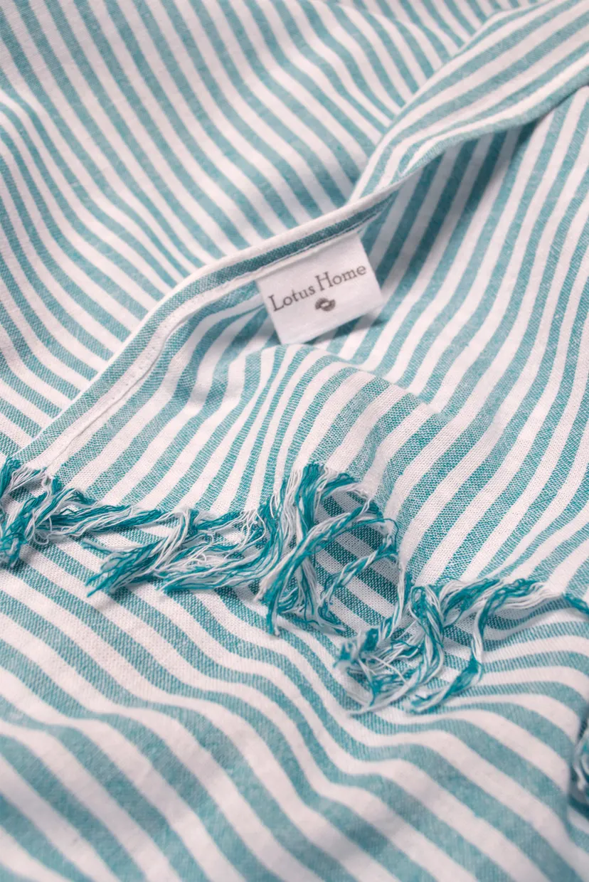 Рушник Pestemal - Argosa stripe emerald 85X175 3