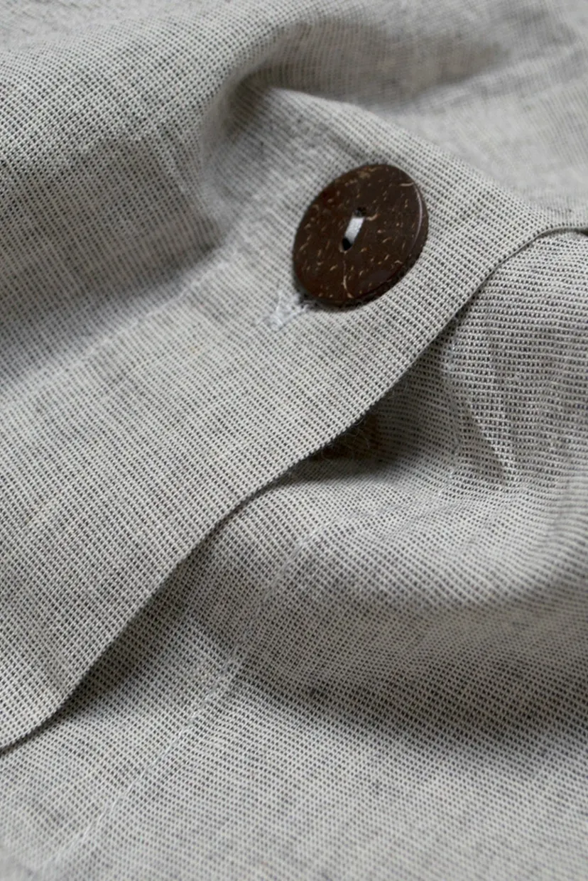 Постільна білизна Washed cotton - Solid light antracite сімейний 5