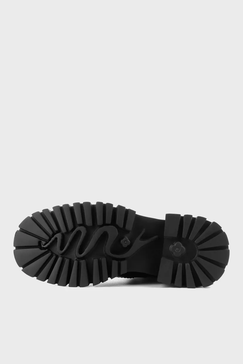 Жіночі чорні шкіряні челсі 6