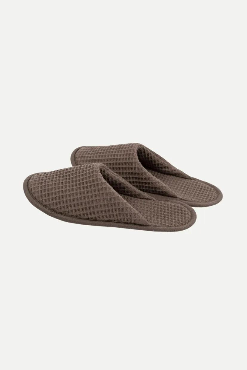 Коричневі капці Waffle brown (унісекс) 3