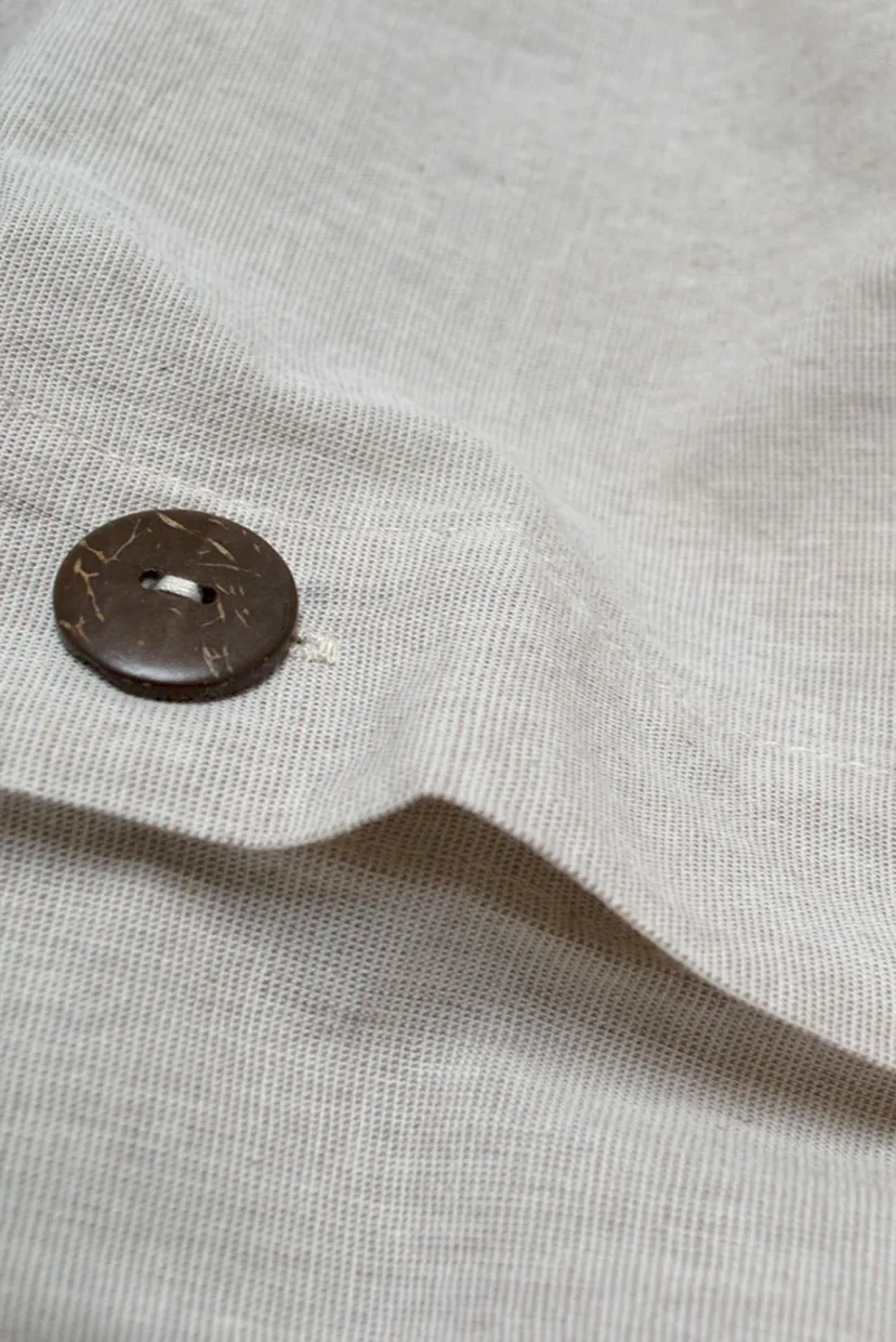 Постільна білизна Washed cotton - Solid kahve-bej сімейний 5