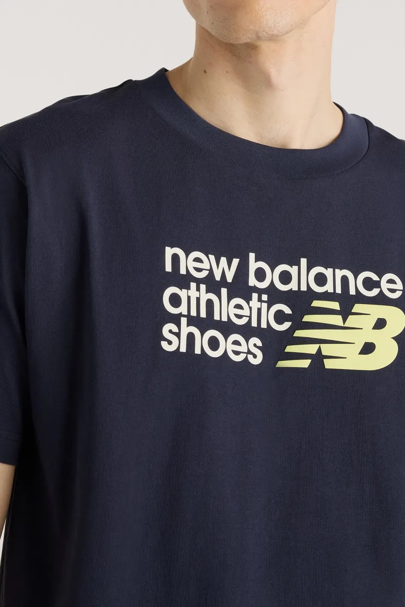 Чоловіча синя футболка Athletics Premium Relaxed Chest Logo 4