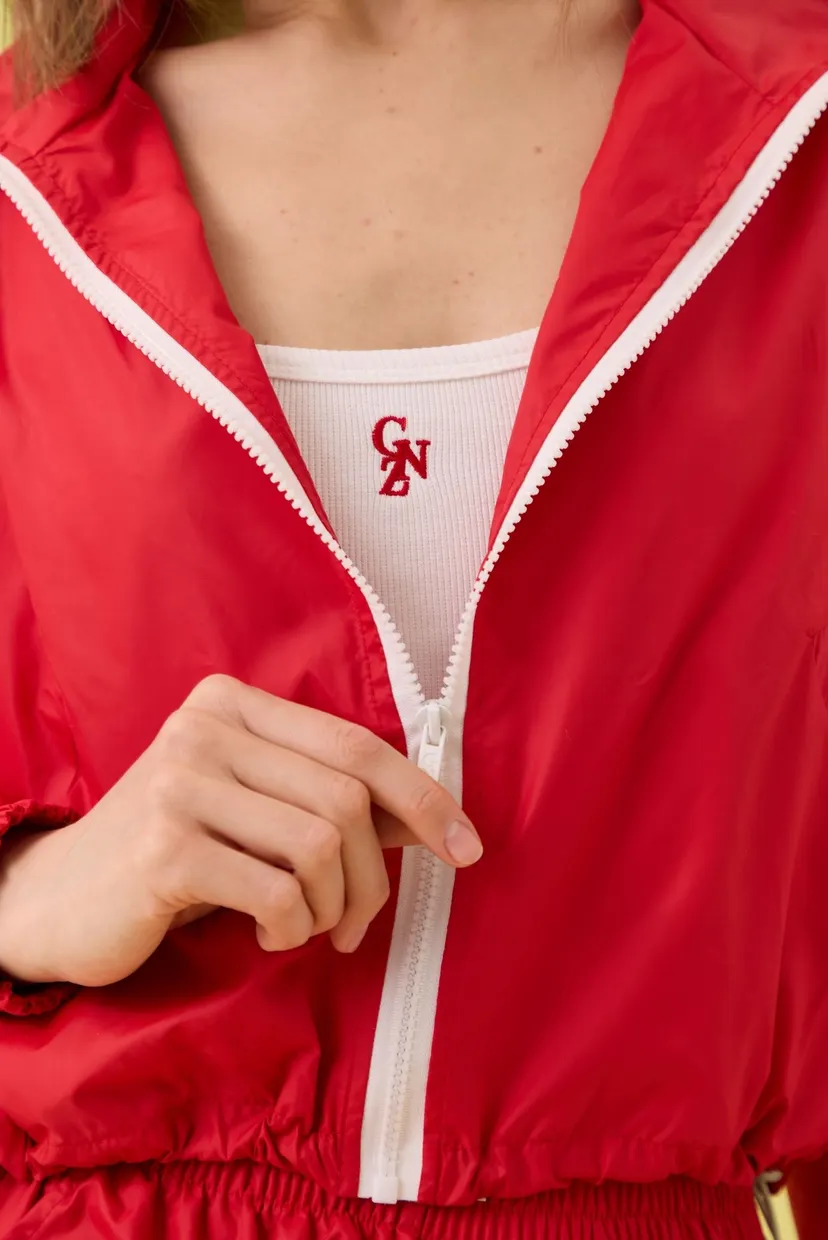 Женская красная ветровка Olympics team 3.0 full zipper 3