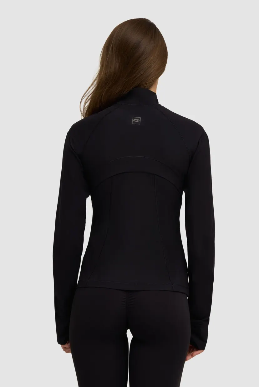 Женская спортивная кофта черная sport jacket 3