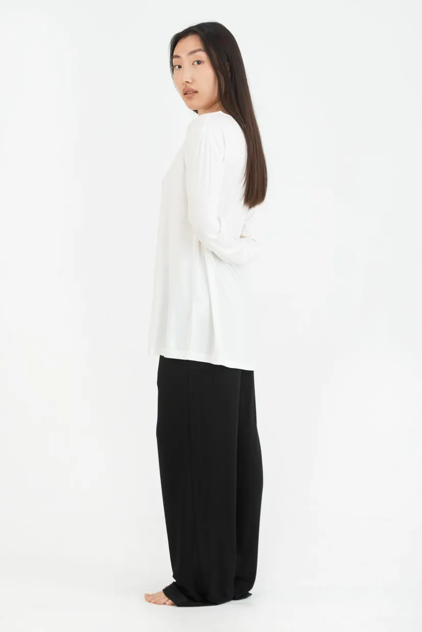 Біла жіноча футболка long sleeve Baily ecru 4