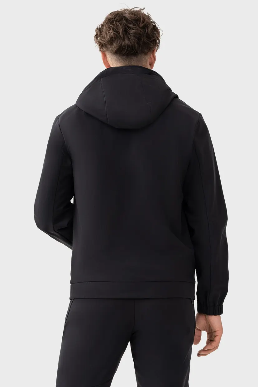Чоловіча чорна вітровка Windbreaker 4