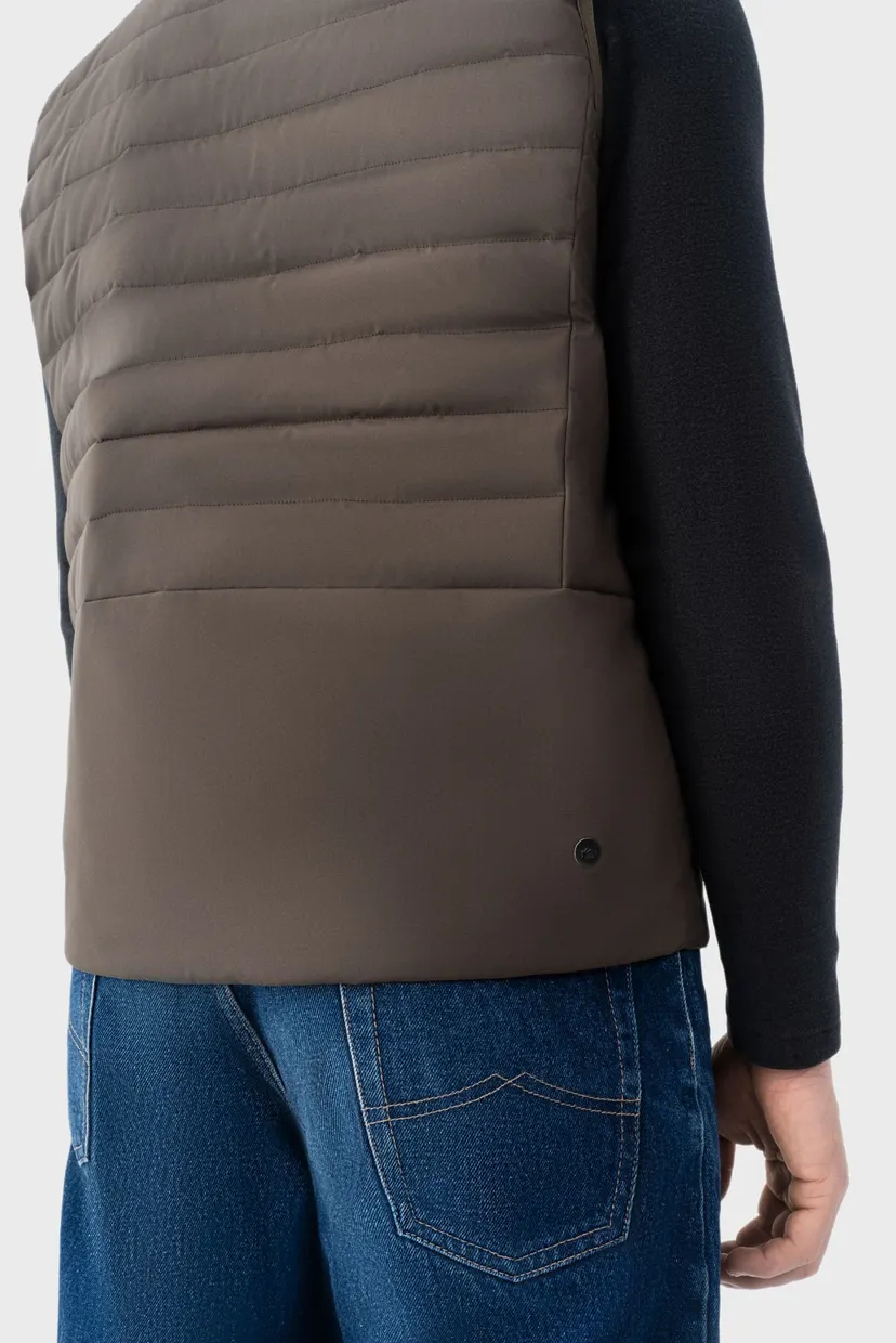 Чоловічий коричневий жилет  vest 7
