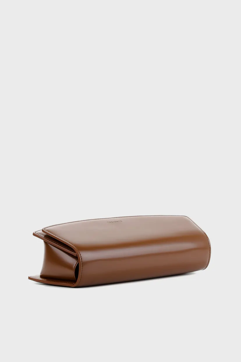 Жіноча коричнева шкіряна сумка 8