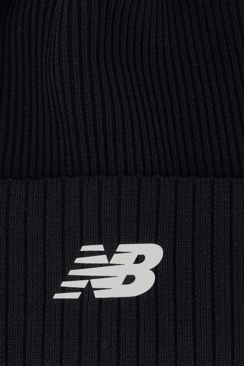 Черная шапка Striped Knit Hat 3