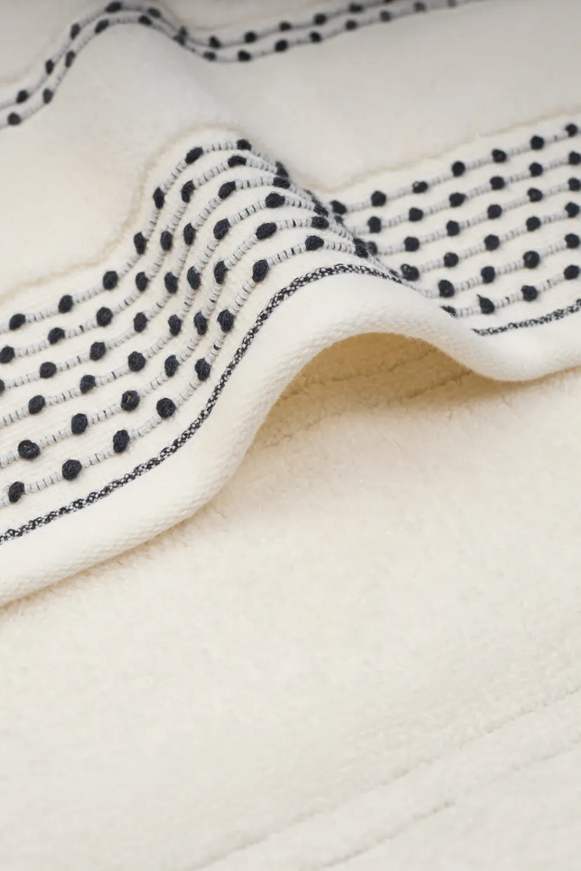 Рушник Слід вітру - айворі/крапка 90х150 (590 г/м2) 3