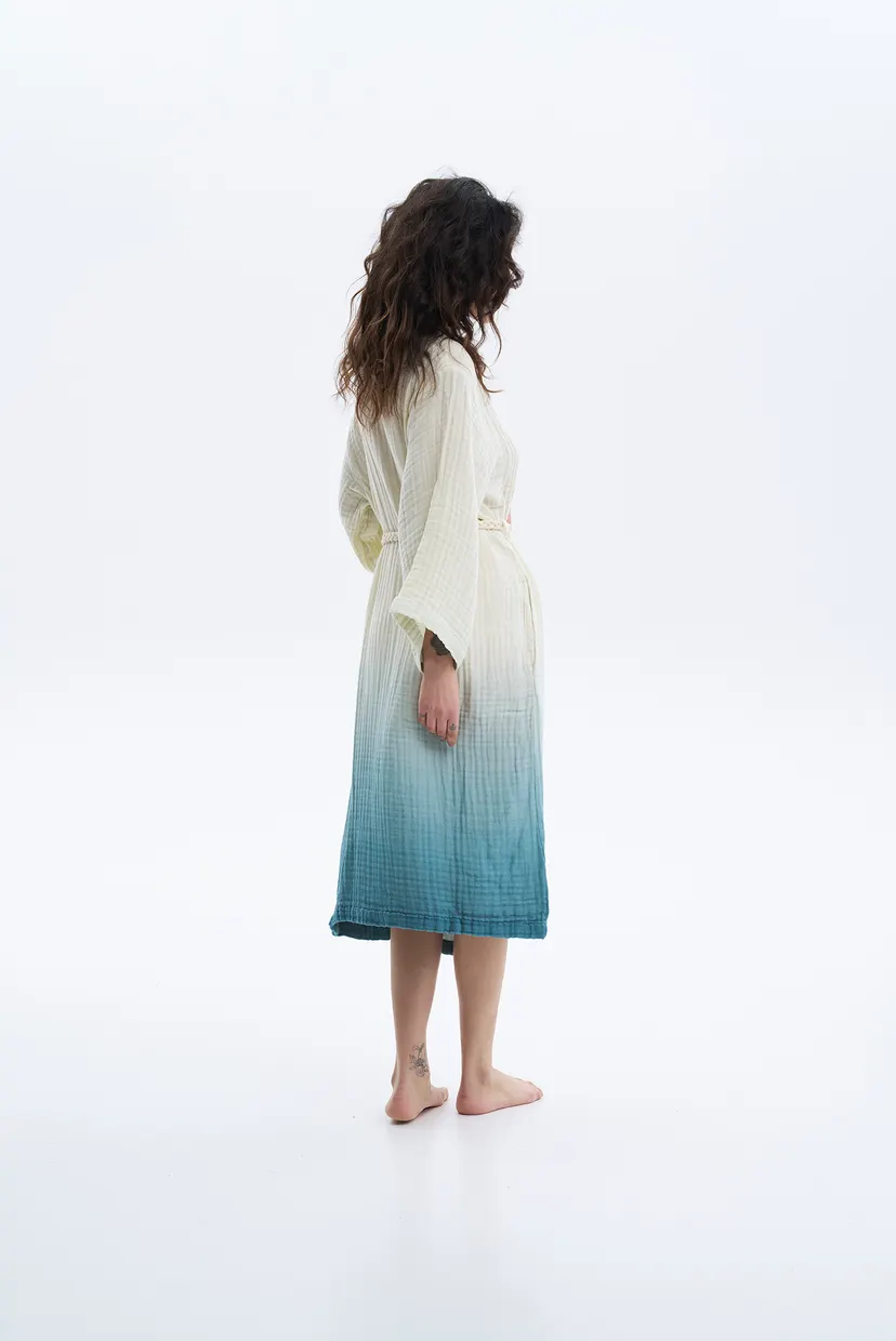 Женский халат Nitra muslin blue 3