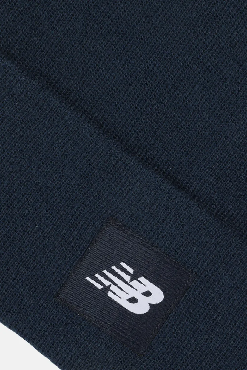 Темно-синя шапка Cuffed Beanie Flying NB Logo 3
