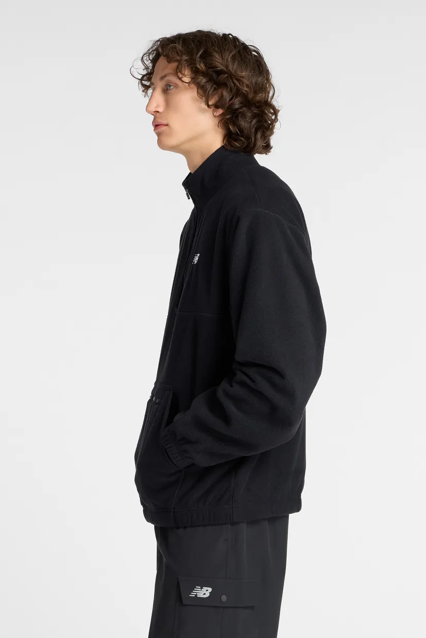 Мужской черный реглан Polar Fleece 1/2 Zip 3