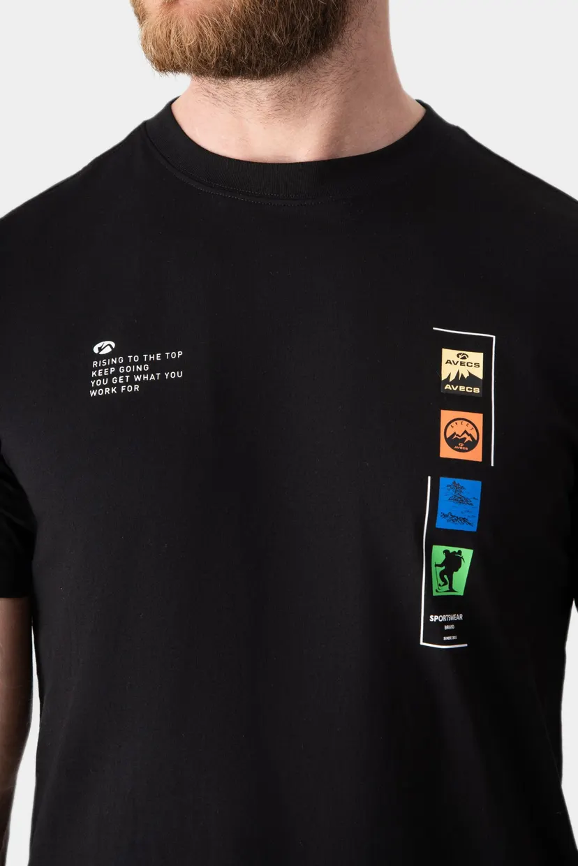 Чоловіча чорна футболка T-shirt 4