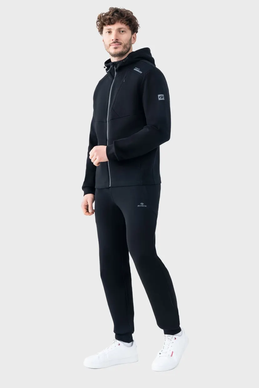 Чоловічий спортивний костюм чорний sports suit 5
