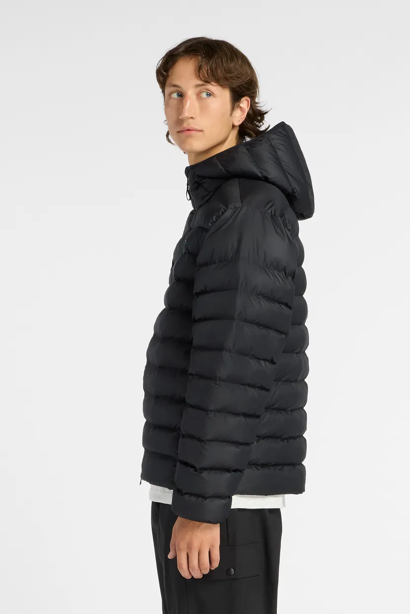 Чоловіча чорна куртка Hooded Puffer 3