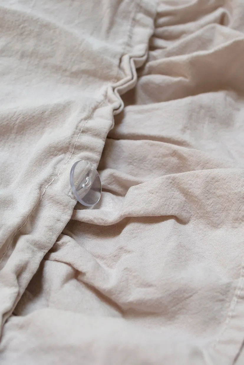 Постільна білизна Washed cotton - Kansas fly бежевий євро 4