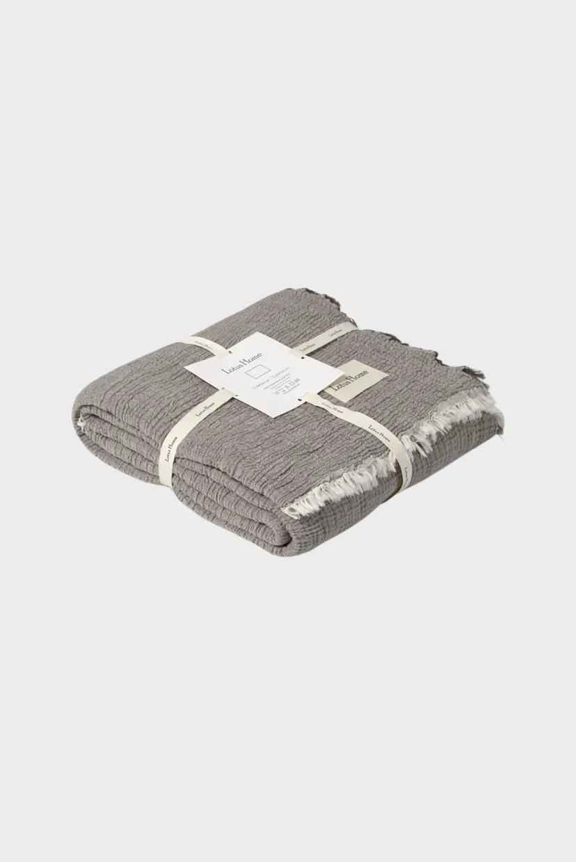 Покривало - Larna muslin anthracite 200*220 см 4