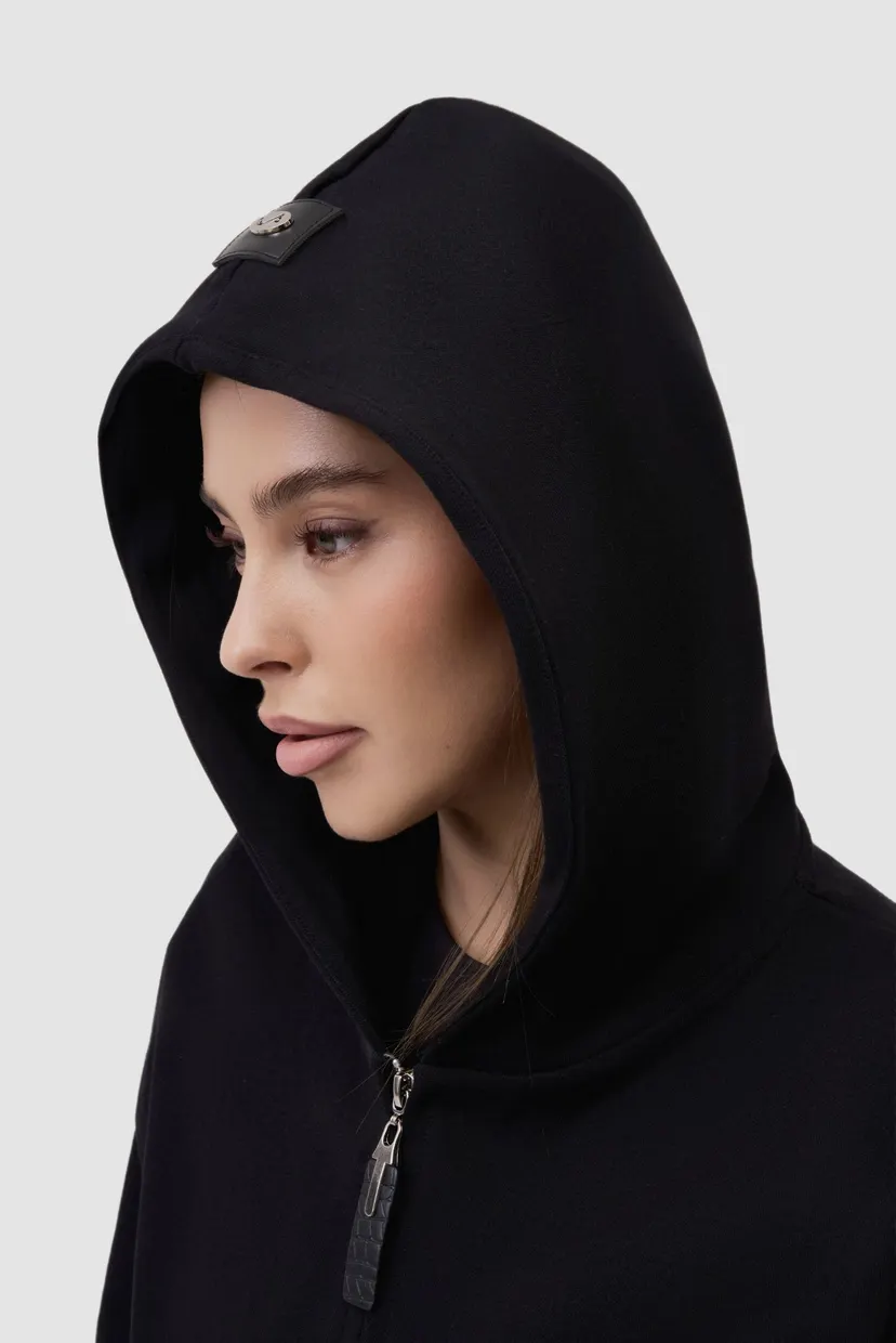 Женский чёрный спортивный костюм tracksuit 10