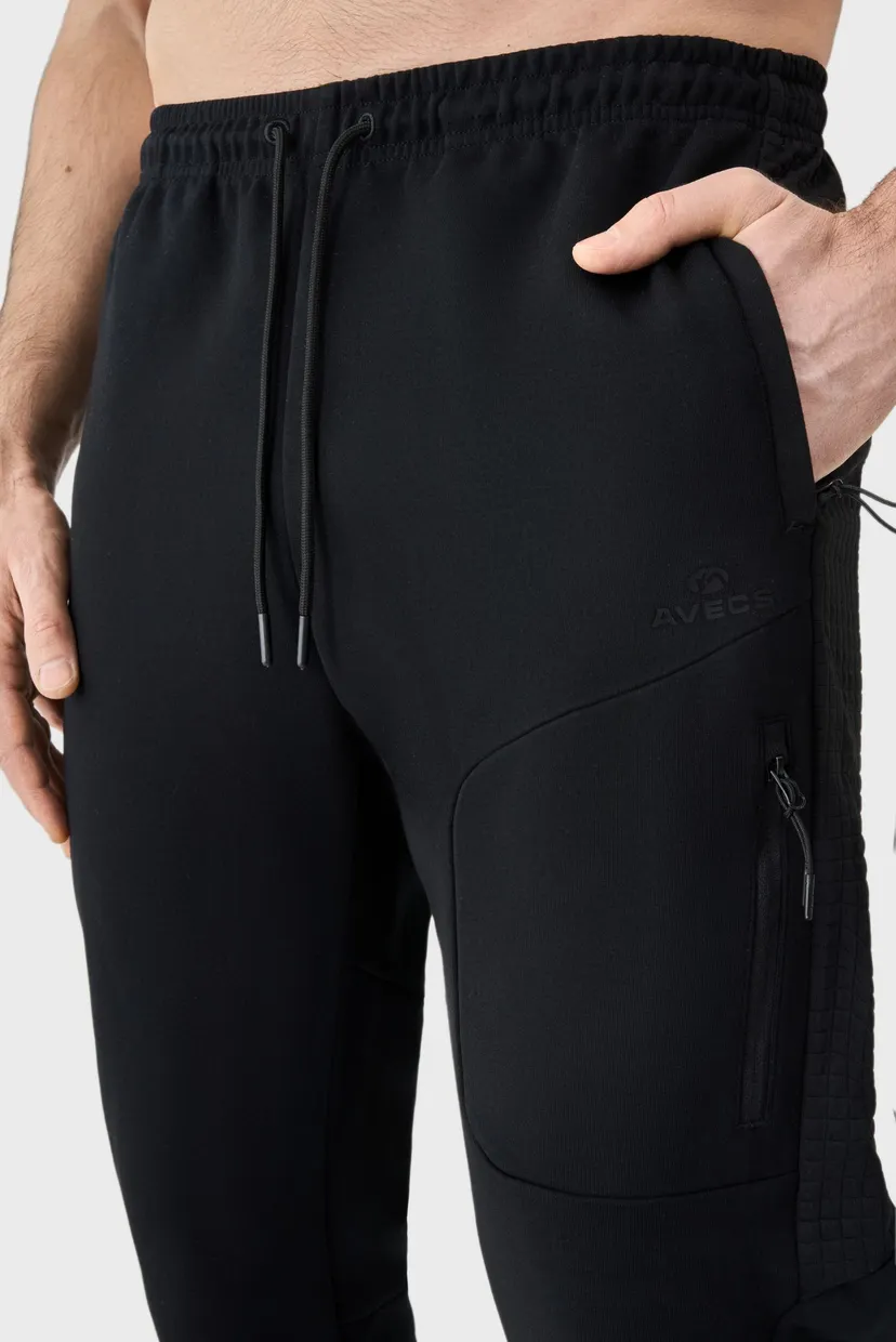 Чоловічий чорний спортивий костюм sports suit 10