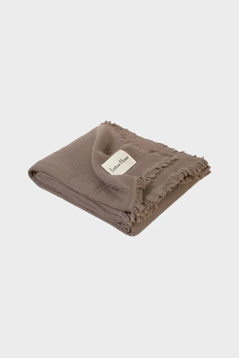 Покривало - Napa muslin brown 200Х220 4