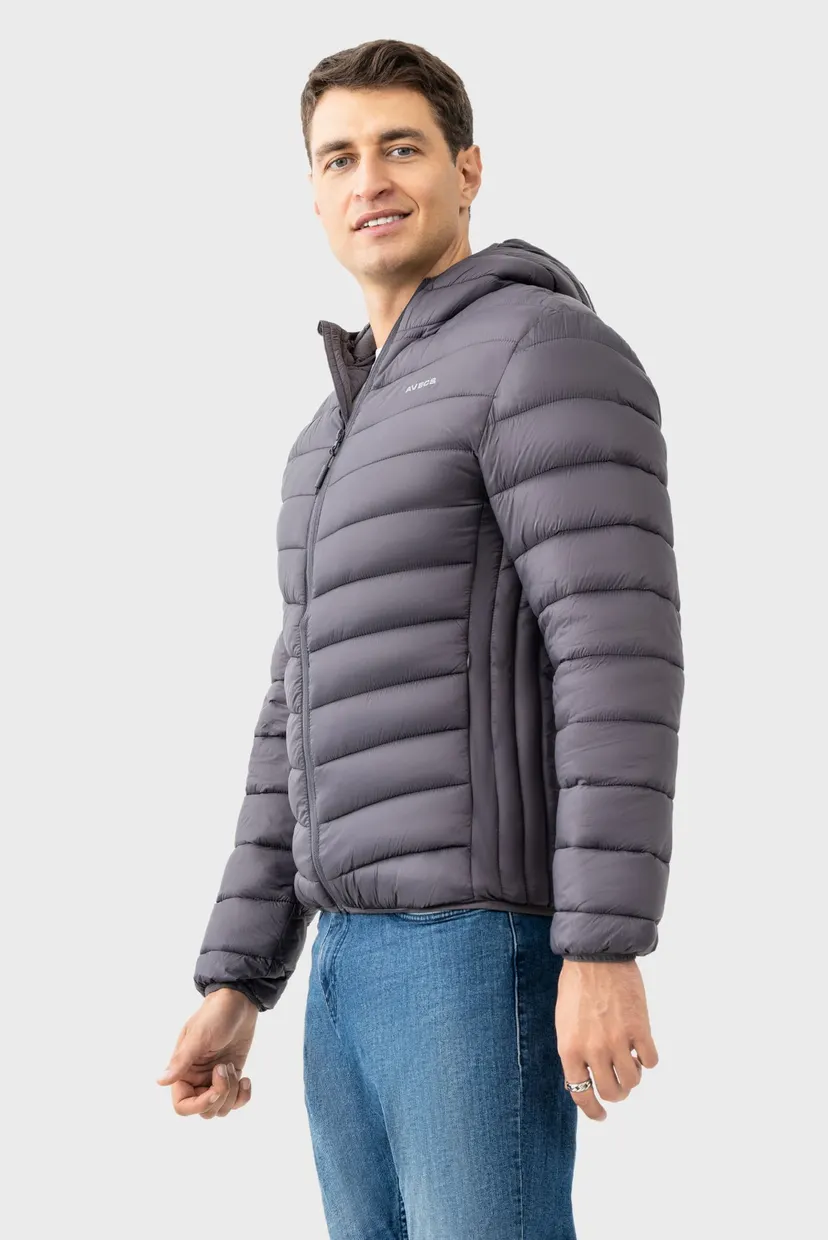Чоловiча сiра Вітровка Windbreaker 3