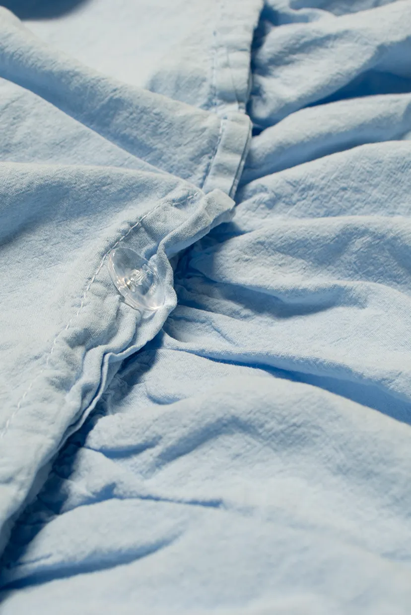 Постільна білизна Washed cotton - Kansas fly блакитний євро 4