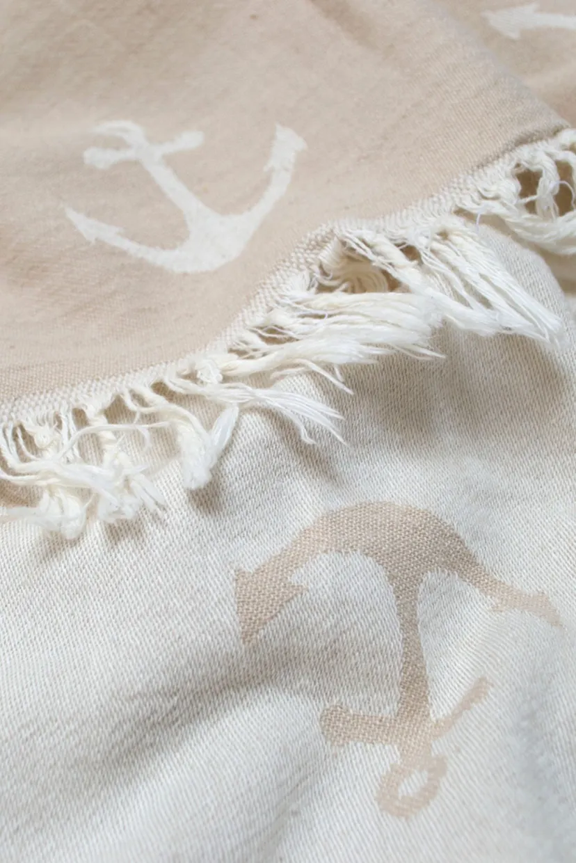 Рушник Pestemal - Anchor 90X160 beige бежевий 3