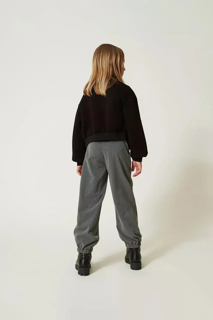 Дитячі сірі брюки TWINSET Girl 5