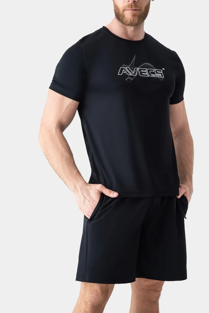 Мужская чёрная футболка T-shirt 4