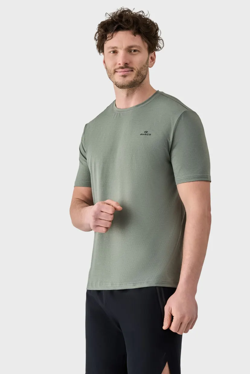 Мужская оливковая футболка T-shirt 4