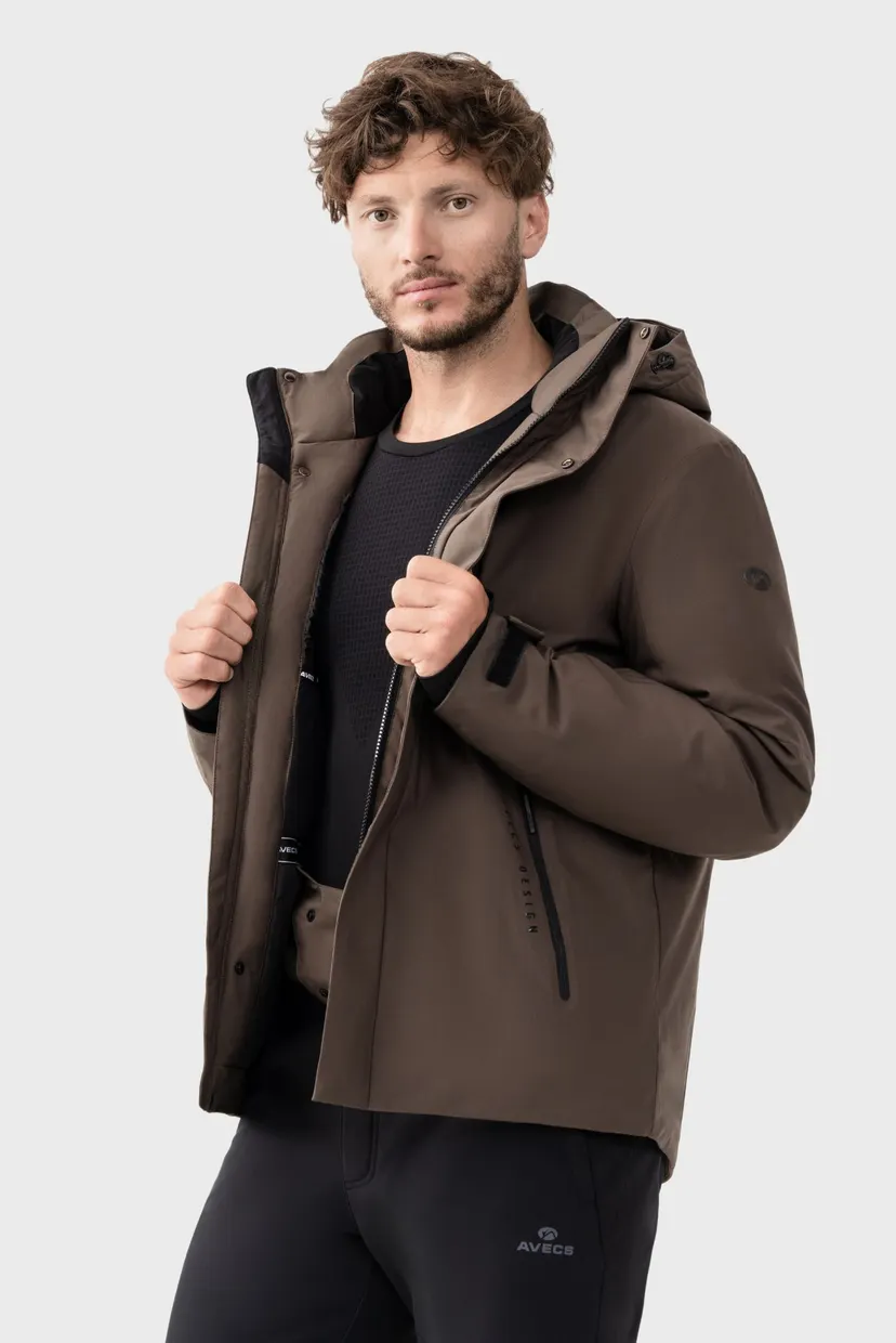 Мужская коричневая горнолыжна Куртка Jacket 3