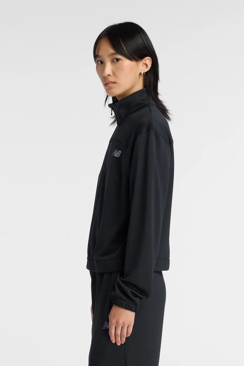 Женская черная спортивная кофта Sport Double Knit Full Zip 3